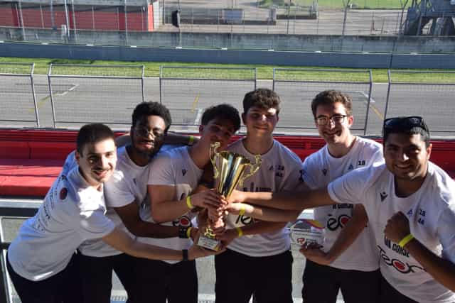 AVBO Corse team celebrating the regional title at Imola